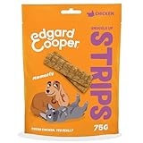 Edgard Cooper Hundeleckerli, Snuggle Up Strips (Huhn 75g x 1) Adult & Welpen Leckerlis, Getreidefrei, Natürliche Zutaten, hoher Proteingehalt und frisches Fleisch
