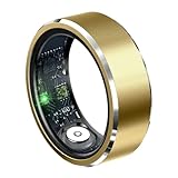 Intelligenter Gesundheitsring - Metall | Schlafüberwachung | Wireless Rounder für jeden Tag, Aktivitäten, Training, Reisen, Schwimmen, Wandern, körperliche Bewegung, Pendler, Geräte, D