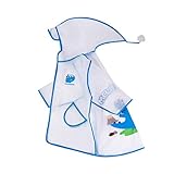 Regenponcho, Jungen, Mädchen, mit Kapuze, Kinder, Regenkleidung, wasserdicht, winddicht, wasserdicht, Mädchen, warm, Mädchen, wasserdicht (Blau, S)