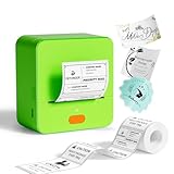 DETONGER Etikettendrucker mit Band P1 2-Zoll-Thermodrucker Tragbarer Bluetooth-Versandetikettendrucker Aufkleberdrucker Etikettendrucker Home Office Schule Geschäftliche