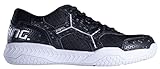 Salming Rival Herren Squashschuhe (Weiß/Supersonic) & Schwarz/Weiß Farben (Squash, Racquetball, Volleyball, Floorball), Schwarz/Weiß, 42 EU