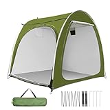 Bohany Fahrradzelt-Aufbewahrung, wasserdichter Motorradschuppen, wetterfestes Fahrradaufbewahrungszelt mit doppeltem Eingang für Garten, Rasen, Camping, Hinterhof