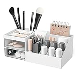 CALIYO Kosmetikorganiser Make up Organizer, Lippenstift-Rack, Büro-Schreibtischbox, Haushalts-Kunststoff-Schubladen-Aufbewahrungsbox, Schminktisch Organizer für Organisieren Kosmetik Lippenstif