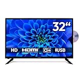 MEDION 80 cm (32 Zoll) HD Fernseher (integrierter DVD-Player, Triple Tuner Receiver DVB-T2 DVB-C DVB-S2, 2 x HDMI, USB, Kopfhöreranschluss, AV in, Mediaplayer, CI+, MD 832001)