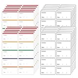 200 PCS Leicht Abziehbare Gefrieretiketten, 60 MM × 30 MM Ablösbare Etiketten Ohne Rückstände, Gefrieretiketten zum Beschriften, Aufkleber für Gefrierdosen, Universal Etiketten für Küche Marmelade