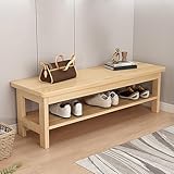 CLLXDZ Sitzbank Flur, 2-stöckige Küchenbank Holzbank, Flurbank für Flur, Wohnzimmer, Schlafzimmer, Schlafzimmer, Fußende des Bettes(80cm/31in)