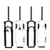 HESHUYAN Fahrrad Gabel 1 Stück Fahrradgabel 26/27,5 / 29er 100/120 mm Mountain MTB Fahrrad Luftdämpfung Fernfederung 100x9MM 110x15MM Fahrradgabeln(26er Remote WT)