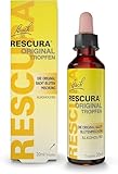 Original Bach RESCURA Tropfen alkkoholfrei: (ehemals Rescue) Bachblüten-Mischung, 20ml