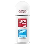 Hidrofugal Classic Roll-on (50 ml), starker Anti-Transpirant Schutz mit dezentem Duft, Deo für zuverlässigen Schutz ohne Ethylalkohol