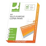 Q-CONNECT KF10057 Kopierpapier Druckerpapier/DIN A4, 75g/m²/ 1 x 500 Blatt/Qualitätsklasse - C/Universalpapier/für Zuhause Büro und das Homeoffice/Multifunktions-Papier