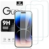 Whioltl 3 Stück Displayschutzfolie aus Hartglas für iPhone 14 Pro Max [6,7 Zoll], 9H Härte Panzer Schutz Glas [0,33mm HD, ultra-transparent], ohne Luftblasen, Anti-Kratzen, Anti-Öl, Hülle Freundllich