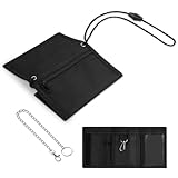 Aucuu Motiv Brustbeutel, Kinder Geldbeutel, Kinder Geldbörse mit Kette Clip, Kinder Portemonnaie mit Sichtfenster zum Umhängen, Trifold Brieftasche Kleine für Jungen Mädchen Portmonee