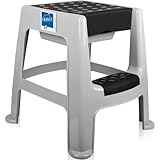 Tritthocker 2 Stufen Tritt bis 150 kg mit Staufach Trittstufe Haushalt