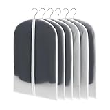 Kleidersack Anzug CNMTCCO Leichte Kleidersäcke 6 Stück Transparent 60x100 Cm Staubdicht Feuchtigkeitsbeständig Schimmelresistent Geeignet Für Kleider Jacken Hemden Abendkleider Aufbewahrung Und Schutz