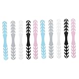 EXCEART Heringshaken 10 Stücke Ohrriemenverlängerer Mundschutz Ohrschnur Ear Strap Extender Ohrgriff Verstellbarer Gehörschutz Ohrriemen Ohrseil Verlängerungsschnalle 5 Farbe Gesicht