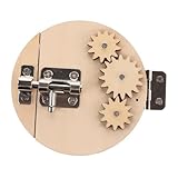 BESPORTBLE Montessori Busy Board Holzspielzeug für Kleinkinder Ab Jahren Sensorisches Lernspielzeug mit Vielseitigen Steckverschlüssen Fördert Feinmotorik Kreativität und Frühkindliche