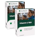 DocMorris Vitamin C 500 – Kapseln – Hochdosiertes Vitamin C für Immunsystem, Zellschutz & Haut – Gegen Müdigkeit & oxidativen Stress - Nahrungsergänzungsmittel (2)