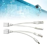 Annadue Poe Injector und Splitter Kit, Poe Injector und Splitter Space Sparen 12 V für Drahtloses Netzwerk -Gerätezubehör