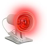 Lotvic 150 Watt Rotlichtlampe, Rotlichtlampe Wärmelampe, Infrarotlampe, Einstellbare Zeit und Temperatur, Medizinprodukt mit wohltuender, Lockerung & Allgemeines Wohlbefinden