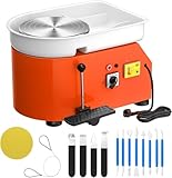 VAYOTOY Elektrische Töpferscheibe 25CM 350W Professionelle Töpferscheibe Formmaschine Keramik Clay Maschine mit Töpferwerkzeugen für Erwachsene, Töpferanfänger, Töpferstudio