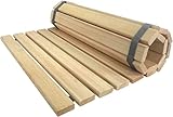 SudoreWell® Sauna Rollrost Holzmatte Bodenrost Kiefer 100 x 60 x 1,5cm (V-C003)