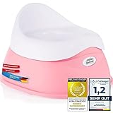 all Kids United® Kinder-Töpfchen; Baby Übungstöpfchen; Toiletten-Trainer zum Üben - Kindertopf WC-Kinderaufsatz; Rosa-Pink