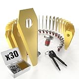 youkzuan 30 Stk. Hochwertige Mähroboter Messer mit passenden Schrauben - Universal Ersatzklingen Ersatzmesser für Bosch Indego - Titancarbid legierte Klingen