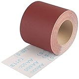 Shineboc Schleifpapier Rolle Körnung 600, 93 mm x 10 m Schleifleinen Rolle für Handschleifer zum Holz Metall