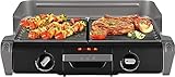 Tefal Elektrogrill Family TG8000 | Tischgrill/BBQ | zwei getrennte Grillroste mit stufenlosen Thermostaten | individuell regulierbar | Spülmaschinengeeignet | 2400W | Schwarz/Silber