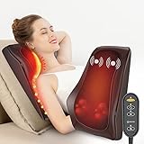 COMFIER Nacken Rücken Massagegerät für Nacken Rückenschmerzen Linderung Shiatsu-Massagegerät mit Wärme, 3D Knetmassagegerät für Rücken Nacken und Schulter, Massagegerät Kissen als Geschenke für Männer