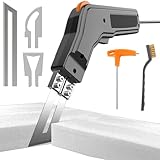 VexNook 300W Elektrische Styroporschneider mit 3 Nichrom Klingen – Elektrischer Heißschneider mit 0-600℃, Profi-Stoffschneider für EPS, EPP, KT-Platten, EVA, PU, Gummi und Stoff