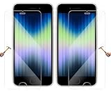 ino 2x Schutzglas kompatibel mit iPhone SE 3 iPhone SE 2 Panzerglas harte Schutzfolie Panzerfolie Displayschutzglas Glasfolie Displayfolie 9H SE3 SE2