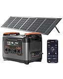 NECESPOW Tragbare Powerstation mit 400W Solarpanel, 2047,5Wh Balkonkraftwerk mit Speicher S2400, Solargenerator mit AC 2400W (4000W Spitze) für Hause Camping