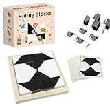 Montessori Geometrische Form Puzzles Bauklötze hölzerne Puzzle Kinder pädagogische logisches Denken Training Spiel Geschenke Versteckte Bausteine Spielzeug