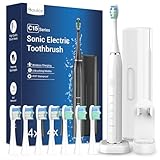 Sonic Elektrische Zahnbürste Schallzahnbürste - COULAX Reise Zahnbürsten Elektrisch Schallzahnbürste, Schall Electric Toothbrush Mit 8 kopf, 5 modi, Timer, Geschenk für sie/ihn