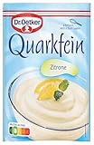 Dr. Oetker Quarkfein Zitrone 14er Pack, 14 x 57 g Dessertpulver für eine Quarkspeise Zitrone