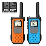 AWANFI Walkie Talkie Aufladbar mit Li-ion Akku, Walkie Talkie Kinder Erwachsene, Funkgerät Große Reichweite, 16 Channels Walky Talky, VOX und Type C Ladekabel für Biking Camping Wandern