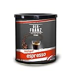 Der-Franz Espresso Instant-Kaffee, Intensität 5/5, Arabica und Robusta, 200 g