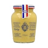 GREY POUPON Dijon-Senf mit Weißwein 215 g Glas 4er Packung