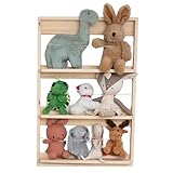 TIDYNI Kuscheltier Aufbewahrung – Wand-Regal aus Holz für Stofftiere, Kinderzimmer Stauraum & Dekoration, FSC®-Zertifiziert, dekorativ & kindgerecht, Montessori-Regal | Hug