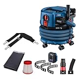 Bosch Professional 18V System Akku-Staubsauger GAS 18V-12 MC (Staubschutz der Klasse M, HEPA-Filter, inkl. GCT 30-42, 3x flexibles Gummiband, verschiedene Zubehöre)