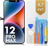 bokman Display für iPhone 12 Pro Max, 6,7 Zoll (16,7 cm), FHD-Anzeige und Ersatz für Touchscreen