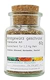 Brotbackmischung Brotgewürz geschrotet fränkische Art 50g Glas Gewürzkontor München