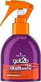 got2b Glattmacher, hitzeaktiviertes Glättungsspray (200 ml), Styling Spray verleiht unglaublich glattes Haar für bis zu 4 Tage, Hitzeschutzspray für bis zu 230 °C