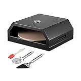 12-Zoll-Pizzaofen for den Außenbereich, Edelstahl, Temperaturbereich von 75–450 °F, for Strandpartys, Camping, Gewerbe