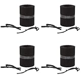 EKNA Regenrinnen Laubschutz - 24m x 15cm Laubschutzgitter für Dachrinnen - Kunststoff Sieb - Dachrinnenfilter-Set rostfrei & witterungsbeständig (inkl. 60x Montageklammern)