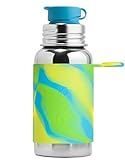 Pura Sport Sportflasche Edelstahl Blau Swirl 550 ml Big Mouth Pura Stainless