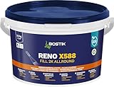 BOSTIK Reno X588 Fill Allround 2.5kg – Zweikomponentiger Reparaturmörtel für Innen- und Außenbereiche, Flexibel, Frostbeständig und Lösemittelfrei, Grau