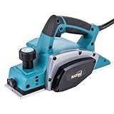KATSU Tools Elektrohobel, 600 W, handgeführter, kabelgebundener Holzhobel, 82 mm Hobelbreite, 2 mm Spantiefe, für die Holzbearbeitung von Türen und Möbeln 101719