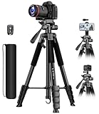 Victiv 2025 Upgrade Kamera Stativ, 172cm Verstellbares Camera Tripod, mehr Stabilität und Komfort, Aluminium Dreibein Stativ mit 3-Wege-Kopf für DSLR Canon Nikon Sony, Fotostativ für iPhone Smartphone